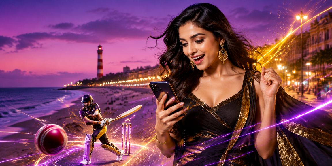 Crowd enjoying IPL night match with stadium lights